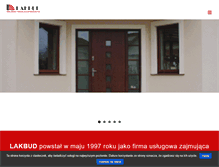 Tablet Screenshot of lakbud.pl